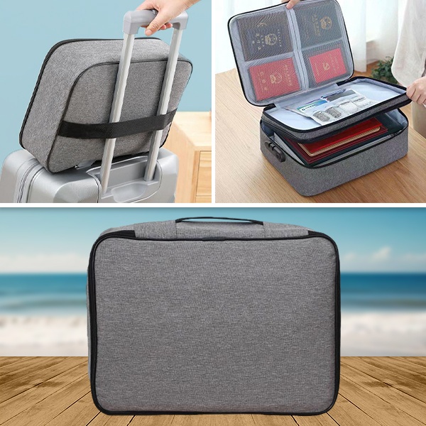 Wasserdichte, passwortgeschützte Tasche für Dokumente & Wertsachen | DOCTURO