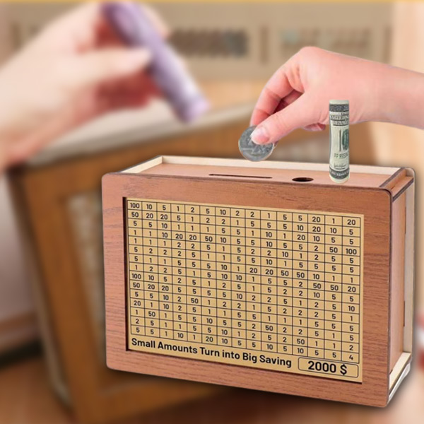 Sparbox aus Holz | COINSAVE