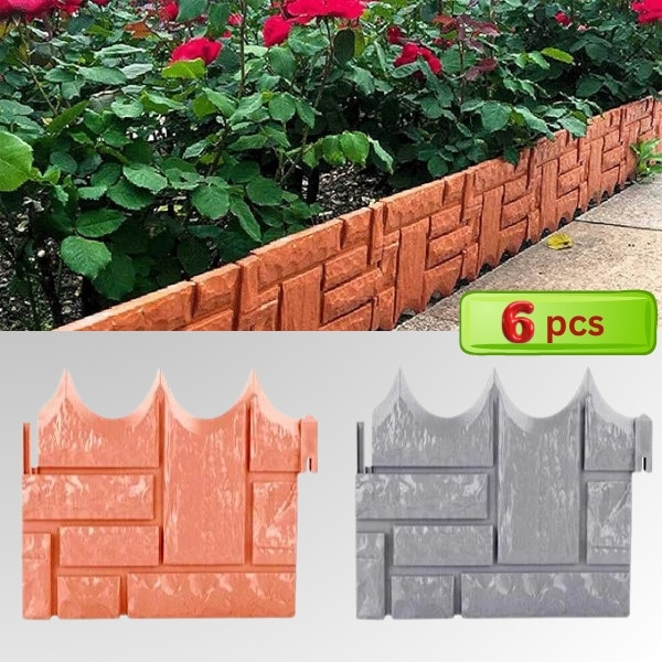 Gartenzaun in Ziegelsteinoptik | TERRABARIC