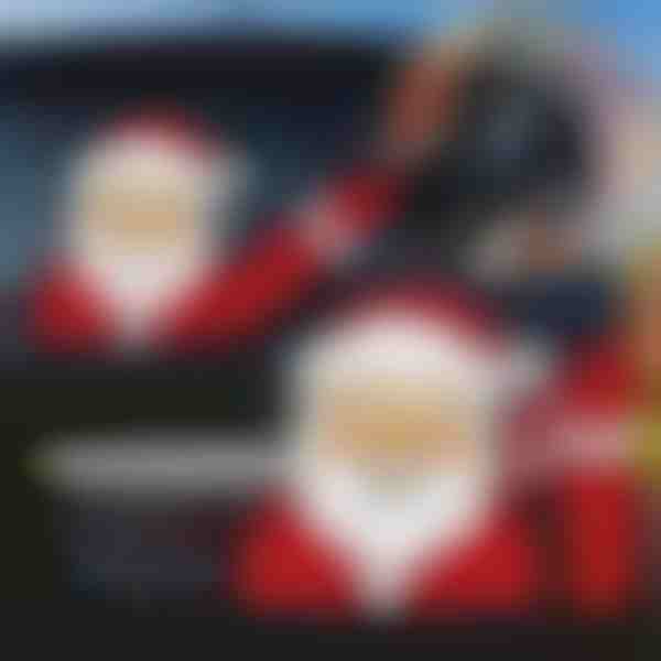 Weihnachtsmann-Aufkleber für die Heckscheibenwischer | SANTAWIPER